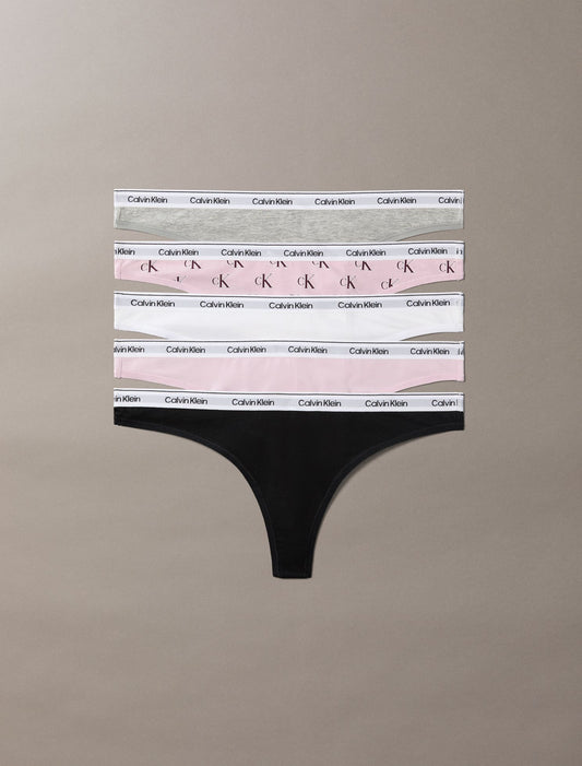 Icon Logo 5-Pack Thong - Calvin Klein Underwear