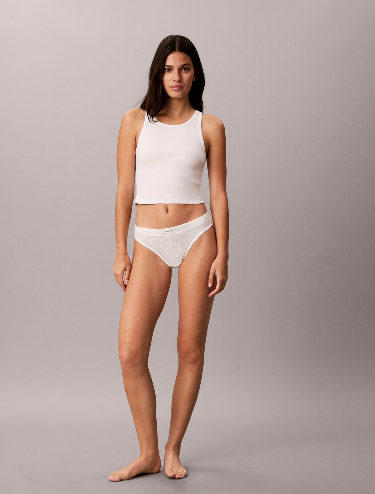 Classic Comfort Cozy Waffle Thong - Calvin Klein Underwear
