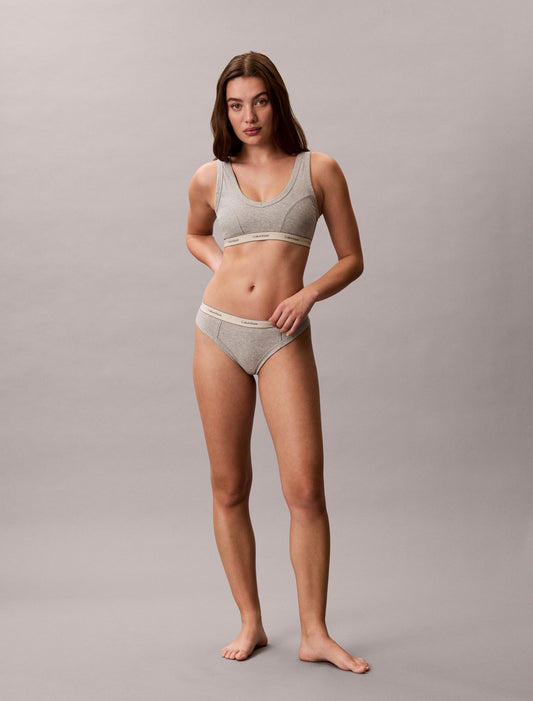 Heritage Cotton Stretch Thong - Calvin Klein Underwear