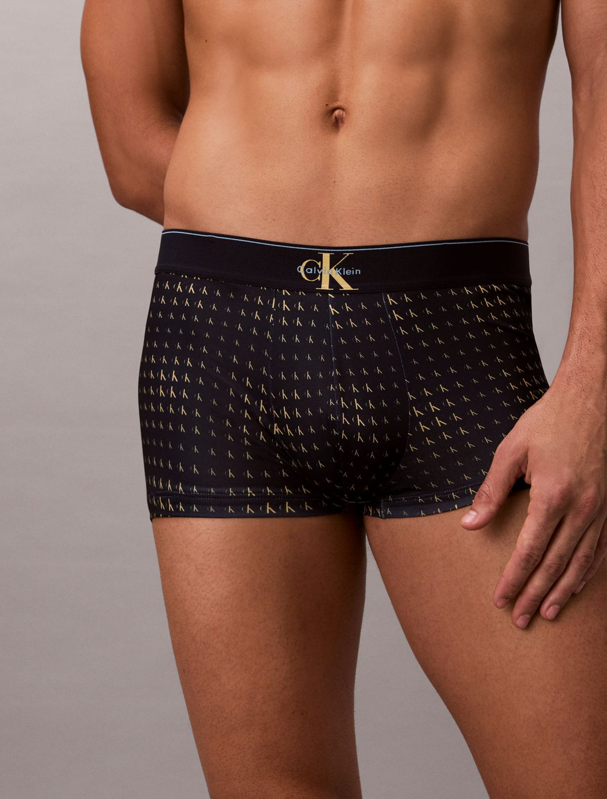 Graphic Monogram Microfiber Stretch Low Rise Trunk - Calvin Klein Underwear