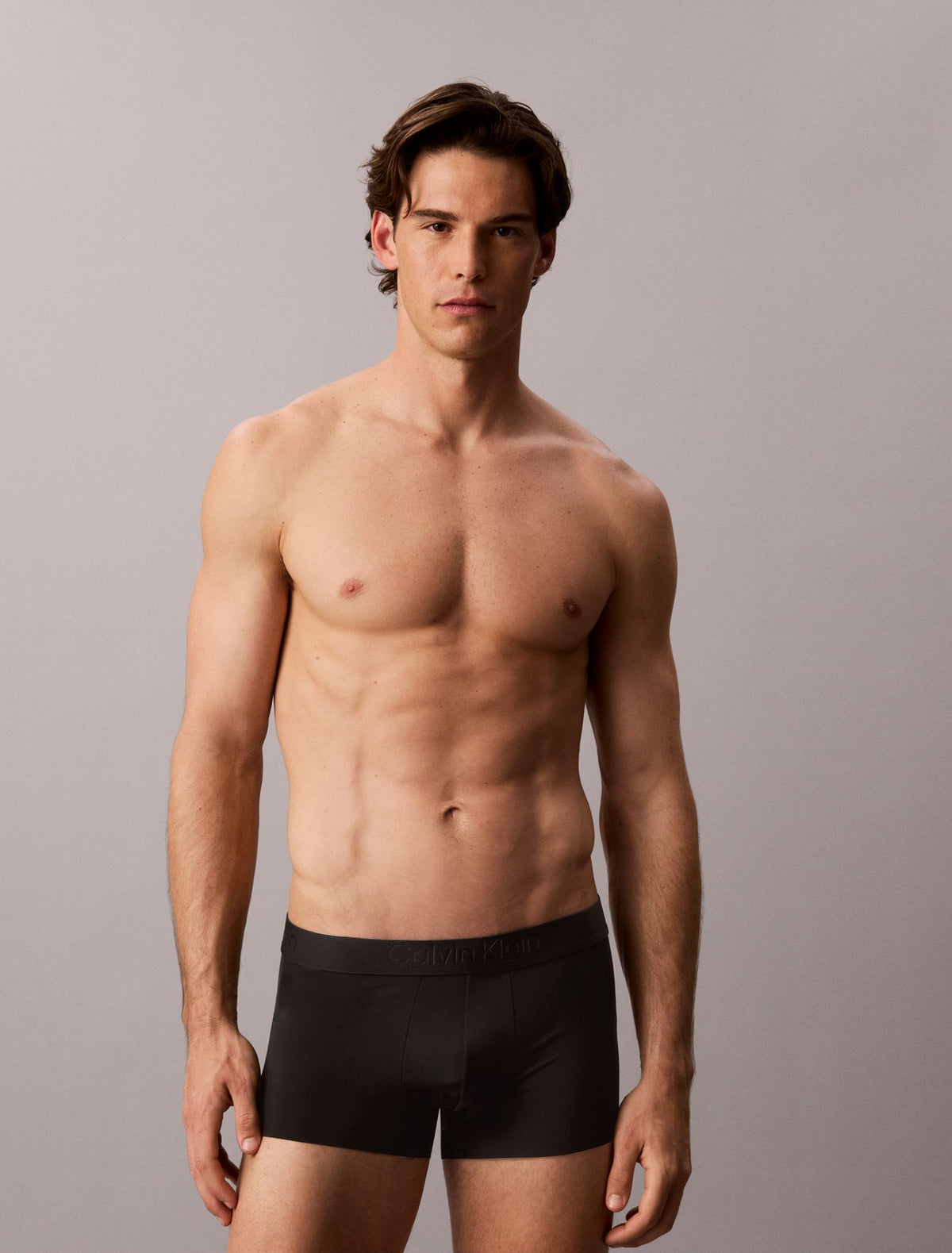 CK Black Microfiber Stretch Low Rise Trunk - Calvin Klein Underwear