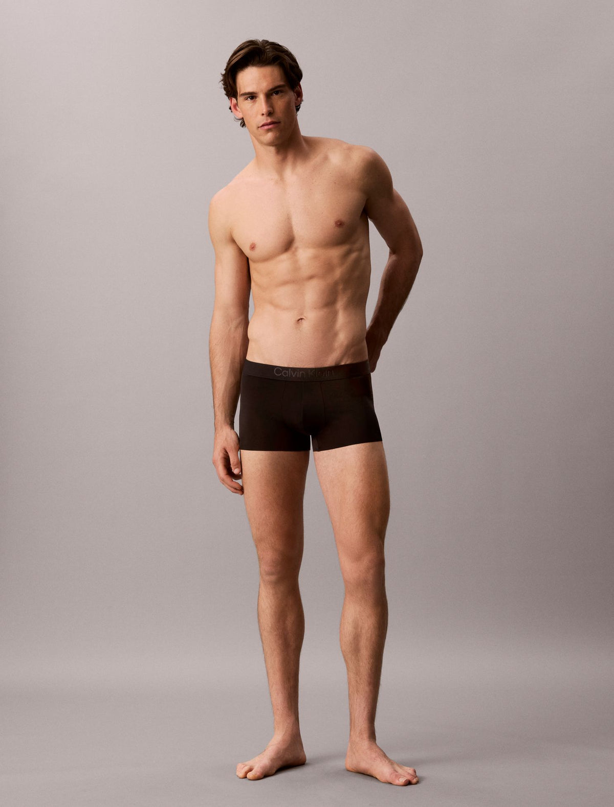 CK Black Microfiber Stretch Low Rise Trunk - Calvin Klein Underwear