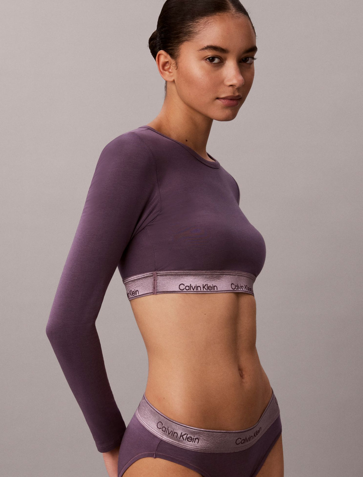 Icon Cotton Modal Metallic Bralette - Calvin Klein Underwear