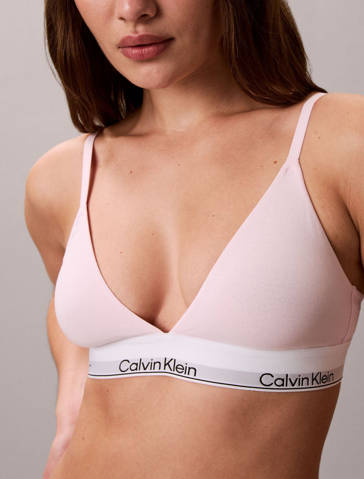 Icon Cotton Modal Lightly Lined Triangle Bralette - Calvin Klein Underwear