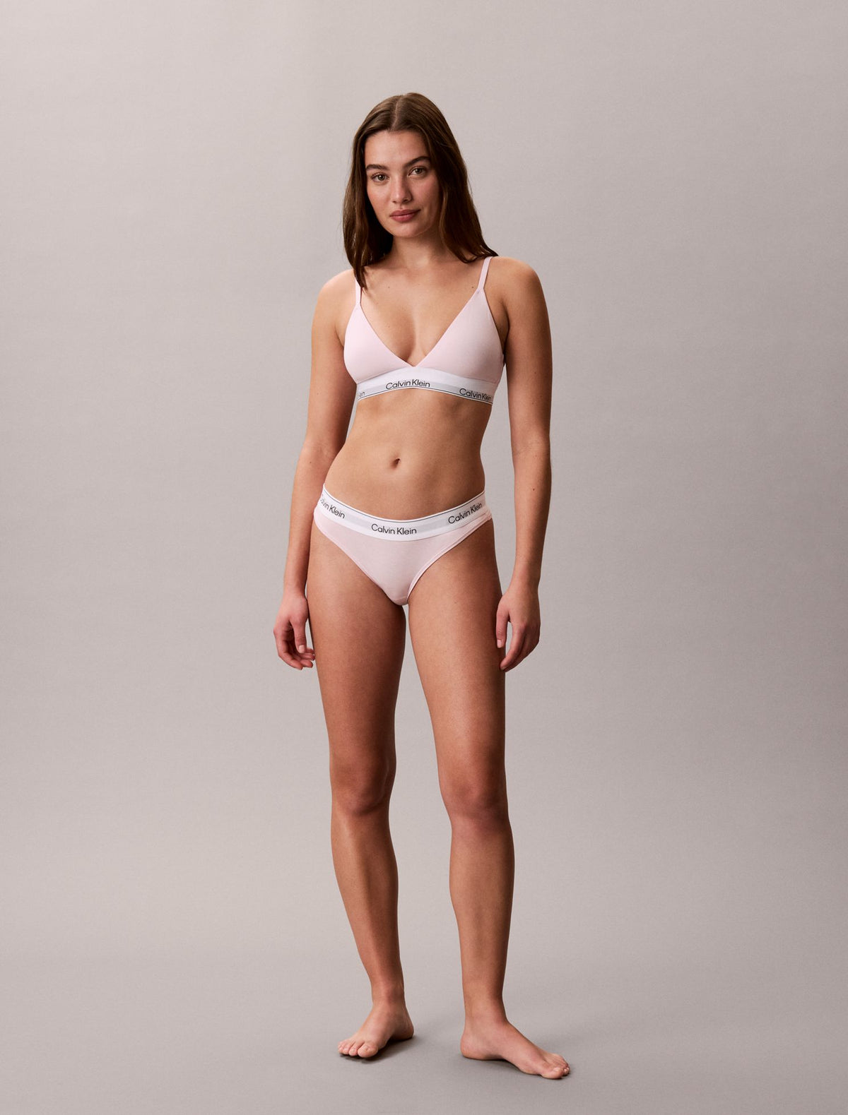 Icon Cotton Modal Lightly Lined Triangle Bralette - Calvin Klein Underwear