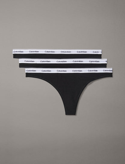 Icon Logo 3-Pack Low Rise Thong - Calvin Klein Underwear