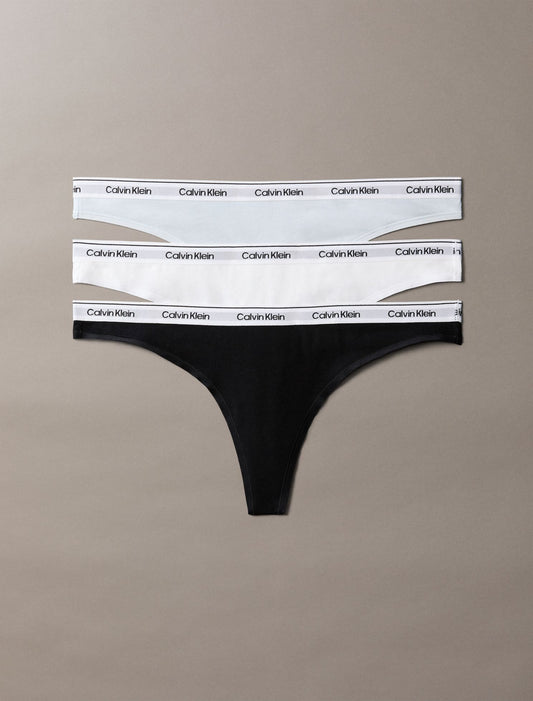 Icon Logo 3-Pack Low Rise Thong - Calvin Klein Underwear