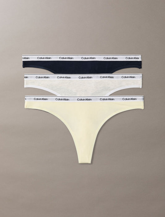 Icon Logo 3-Pack Low Rise Thong - Calvin Klein Underwear