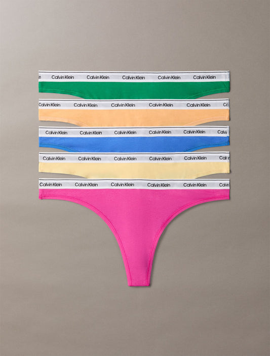 Icon Logo 5-Pack Thong - Calvin Klein Underwear