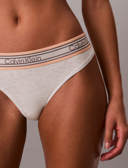 Icon Cotton Modal Stripe Thong - Calvin Klein Underwear