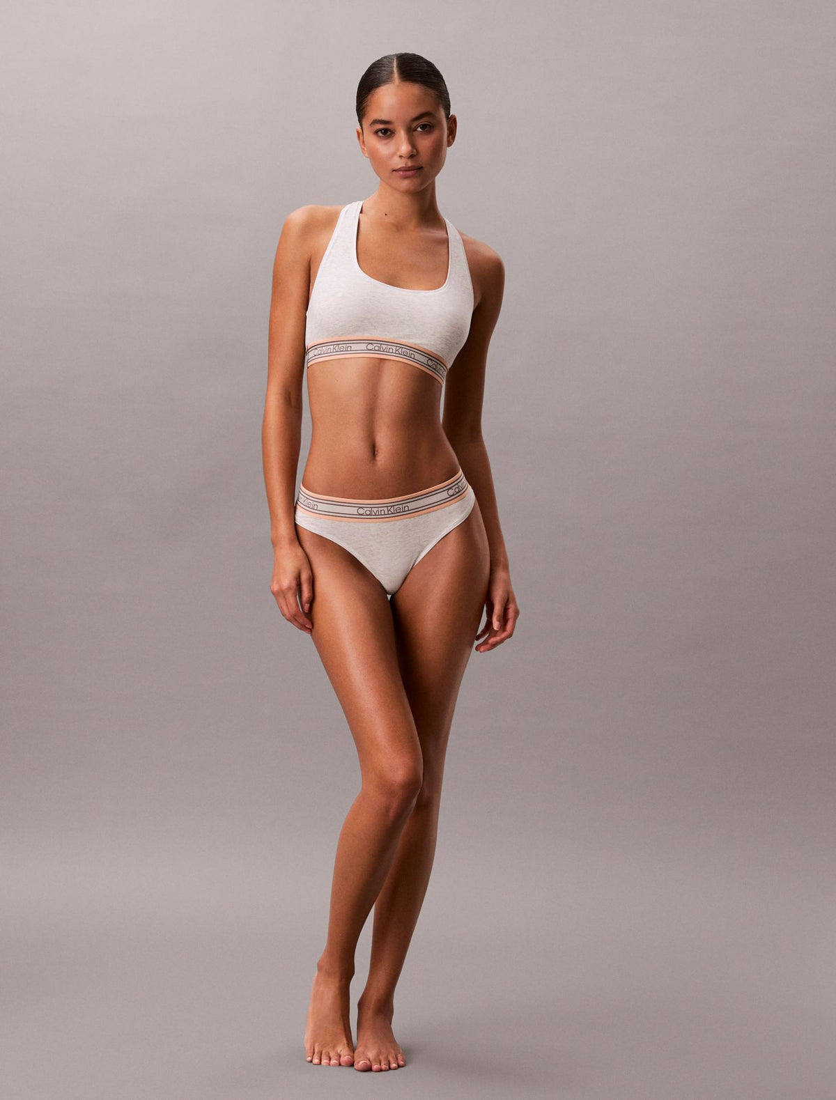 Icon Cotton Modal Stripe Thong - Calvin Klein Underwear