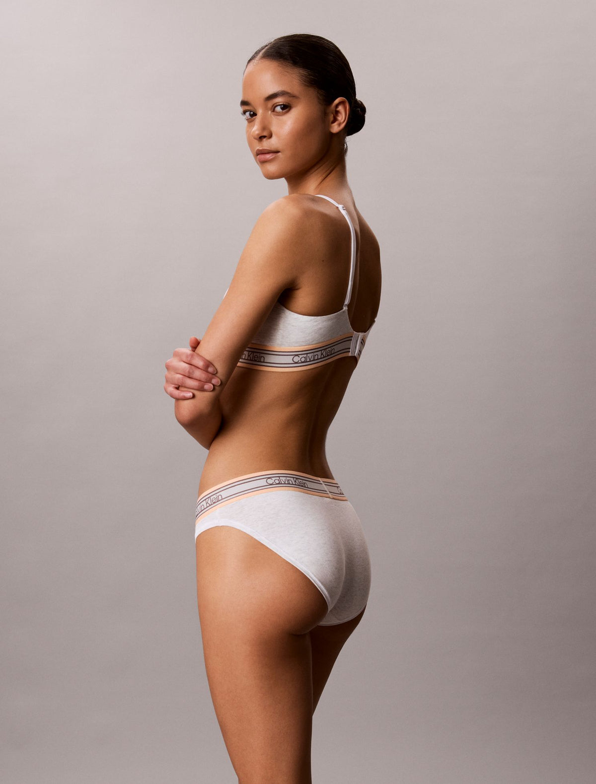 Icon Cotton Modal Stripe Bikini - Calvin Klein Underwear
