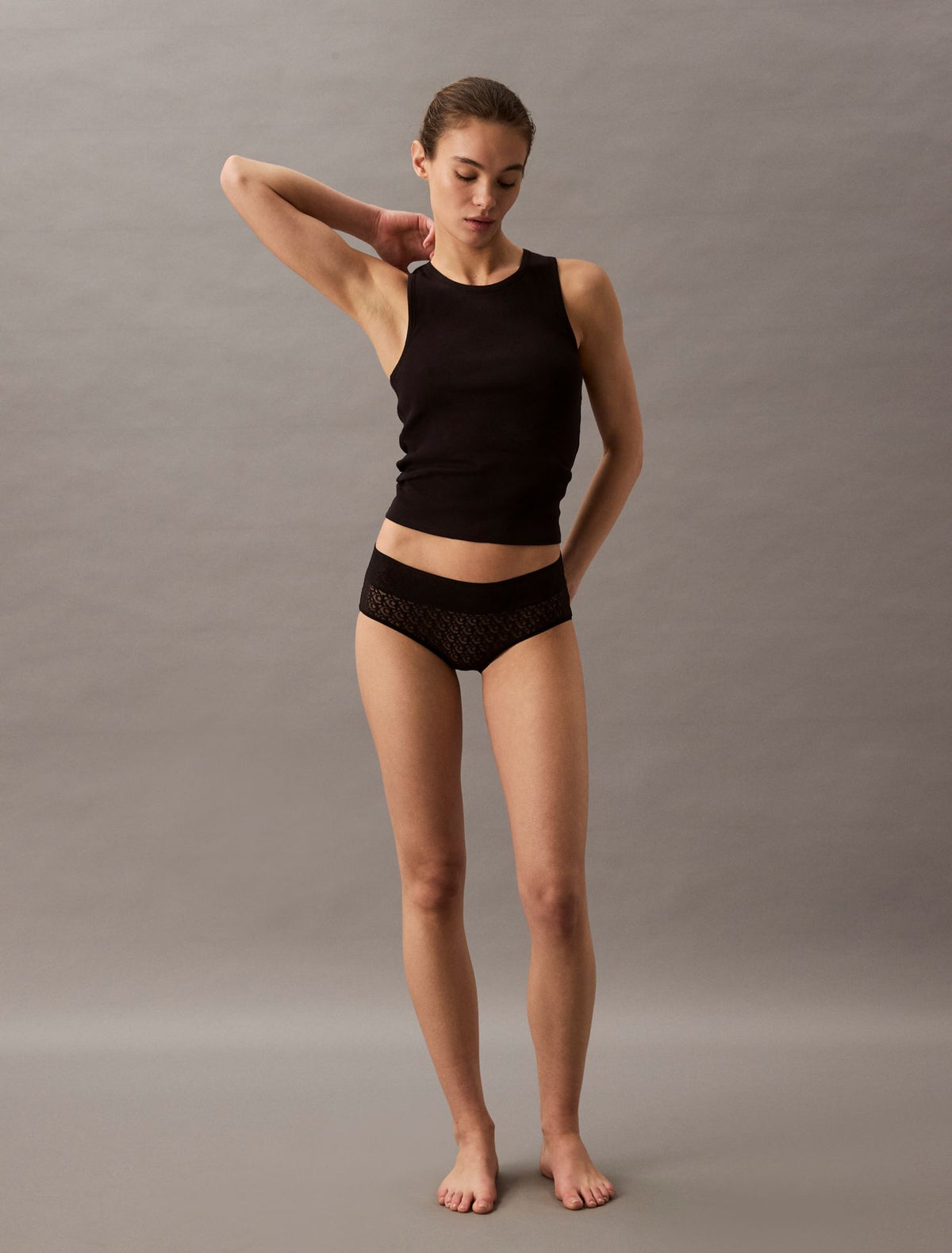 Icon Logo Lace Hipster - Calvin Klein Underwear