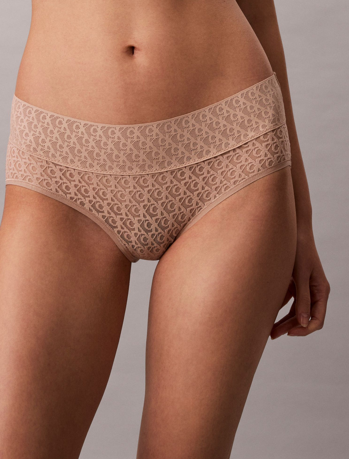 Icon Logo Lace Hipster - Calvin Klein Underwear