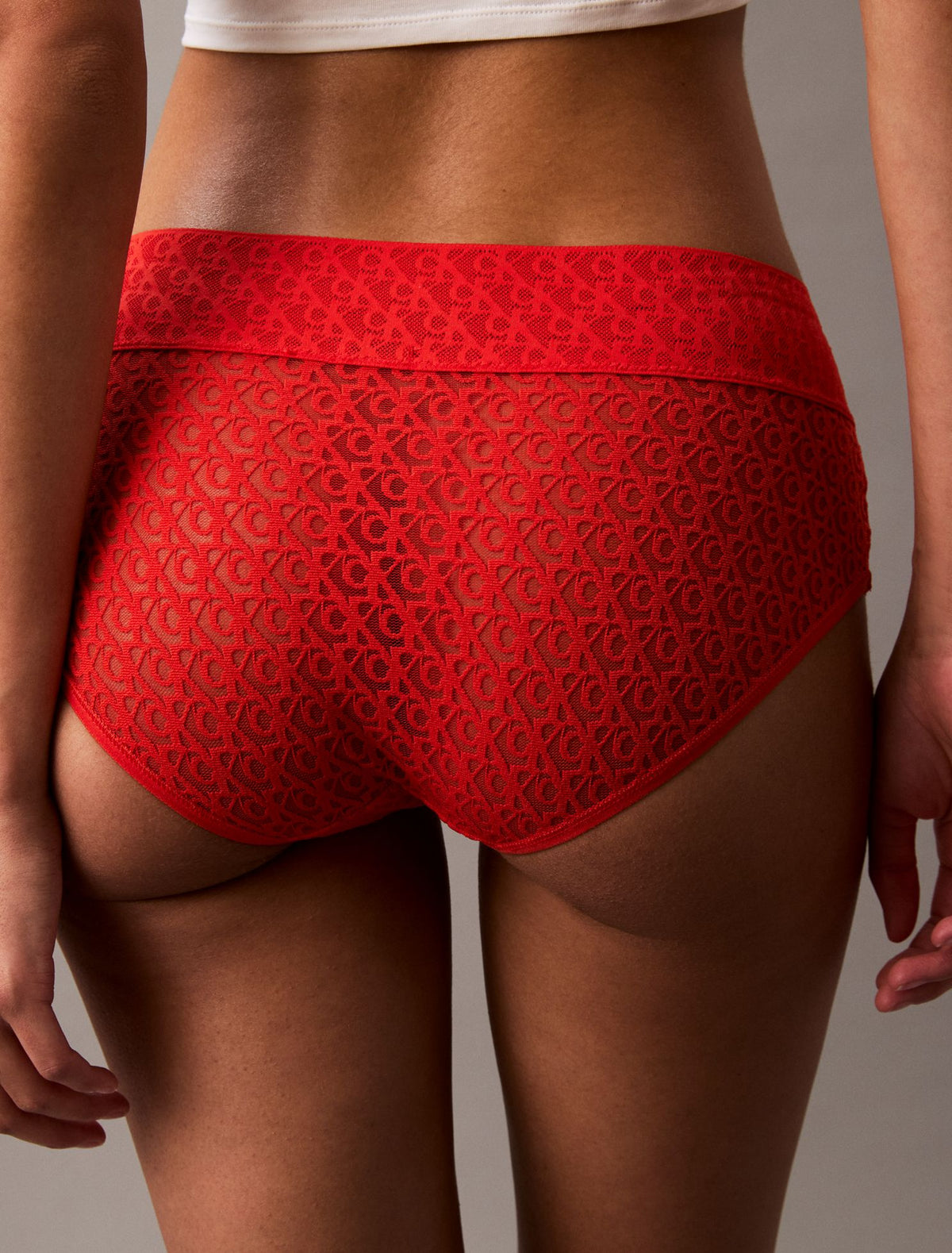 Icon Logo Lace Hipster - Calvin Klein Underwear