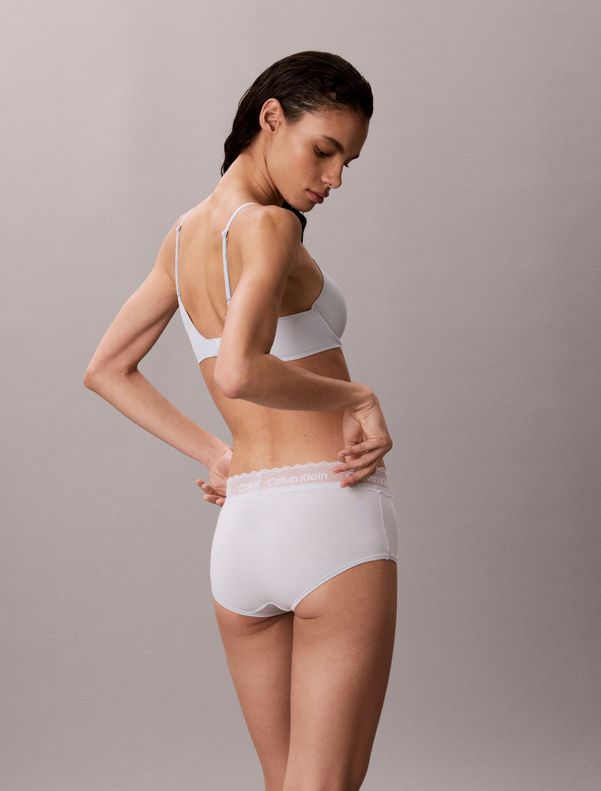 Icon Cotton Lace Trim Boyshort - Calvin Klein Underwear