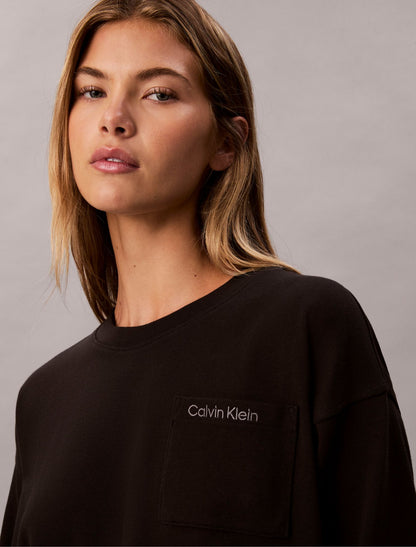 Logo Cotton Jersey Cropped Tee - Calvin Klein Underwear