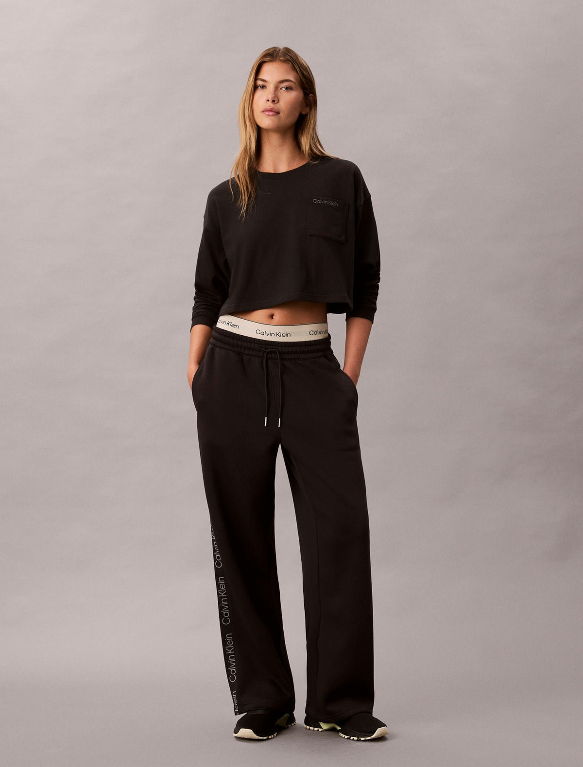 Logo Cotton Jersey Cropped Tee - Calvin Klein Underwear