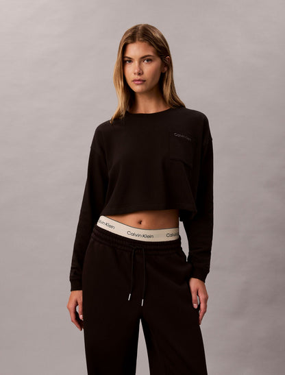 Logo Cotton Jersey Cropped Tee - Calvin Klein Underwear
