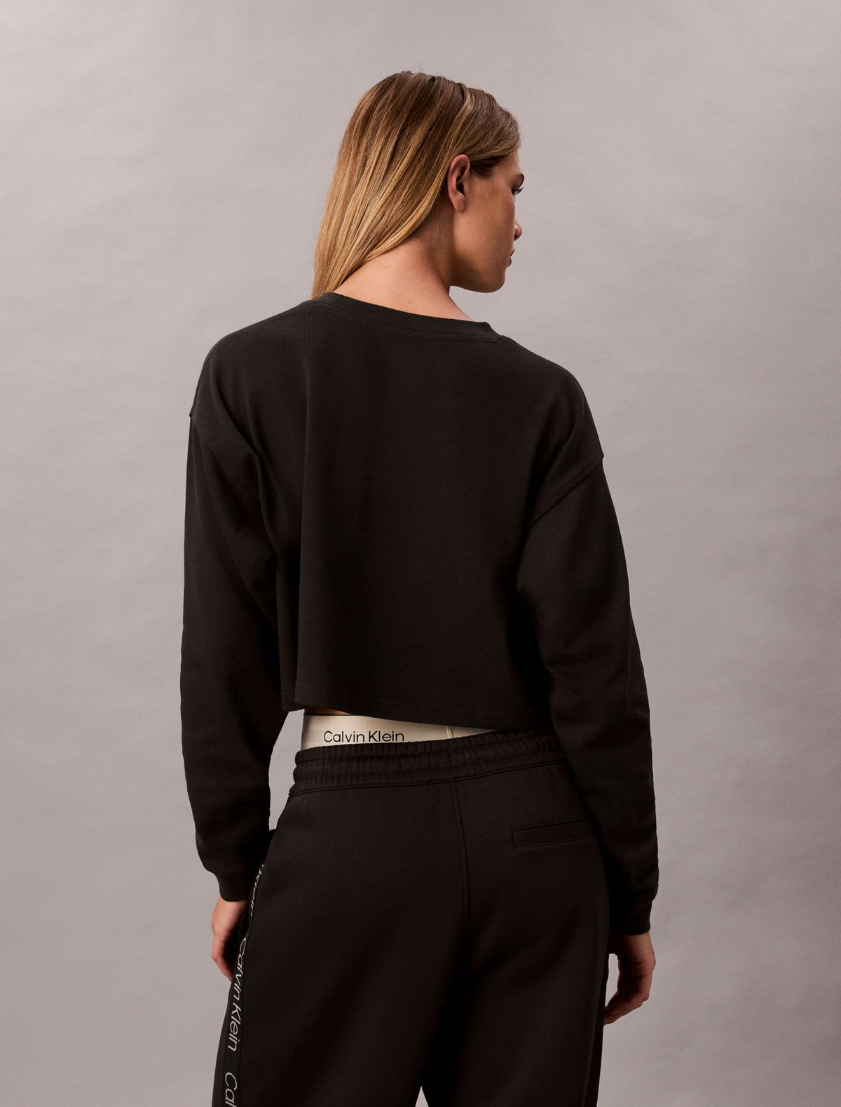 Logo Cotton Jersey Cropped Tee - Calvin Klein Underwear