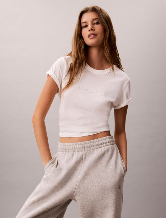 Terry Lounge Crewneck Sleep T-Shirt - Calvin Klein Underwear