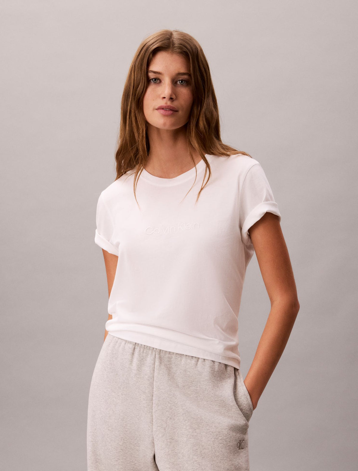 Terry Lounge Crewneck Sleep T-Shirt - Calvin Klein Underwear
