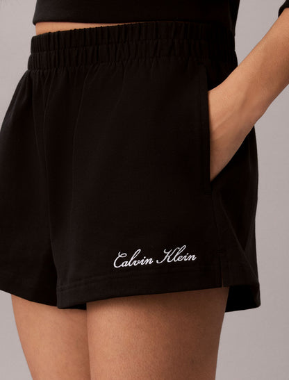 Logo Cotton Jersey Sleep Short - Calvin Klein Underwear