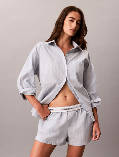 Cotton Poplin Sleep Shorts - Calvin Klein Underwear