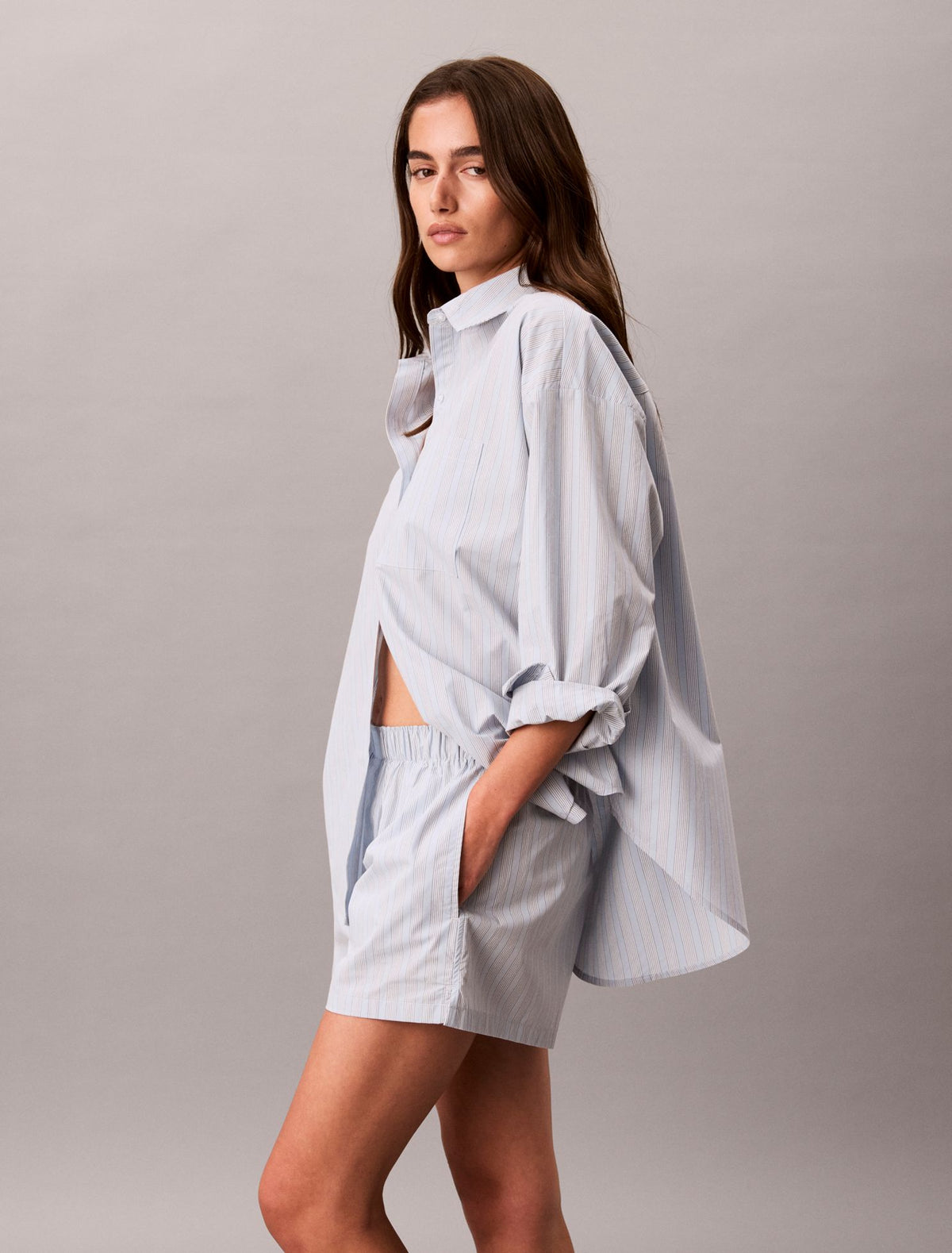 Cotton Poplin Sleep Shorts - Calvin Klein Underwear