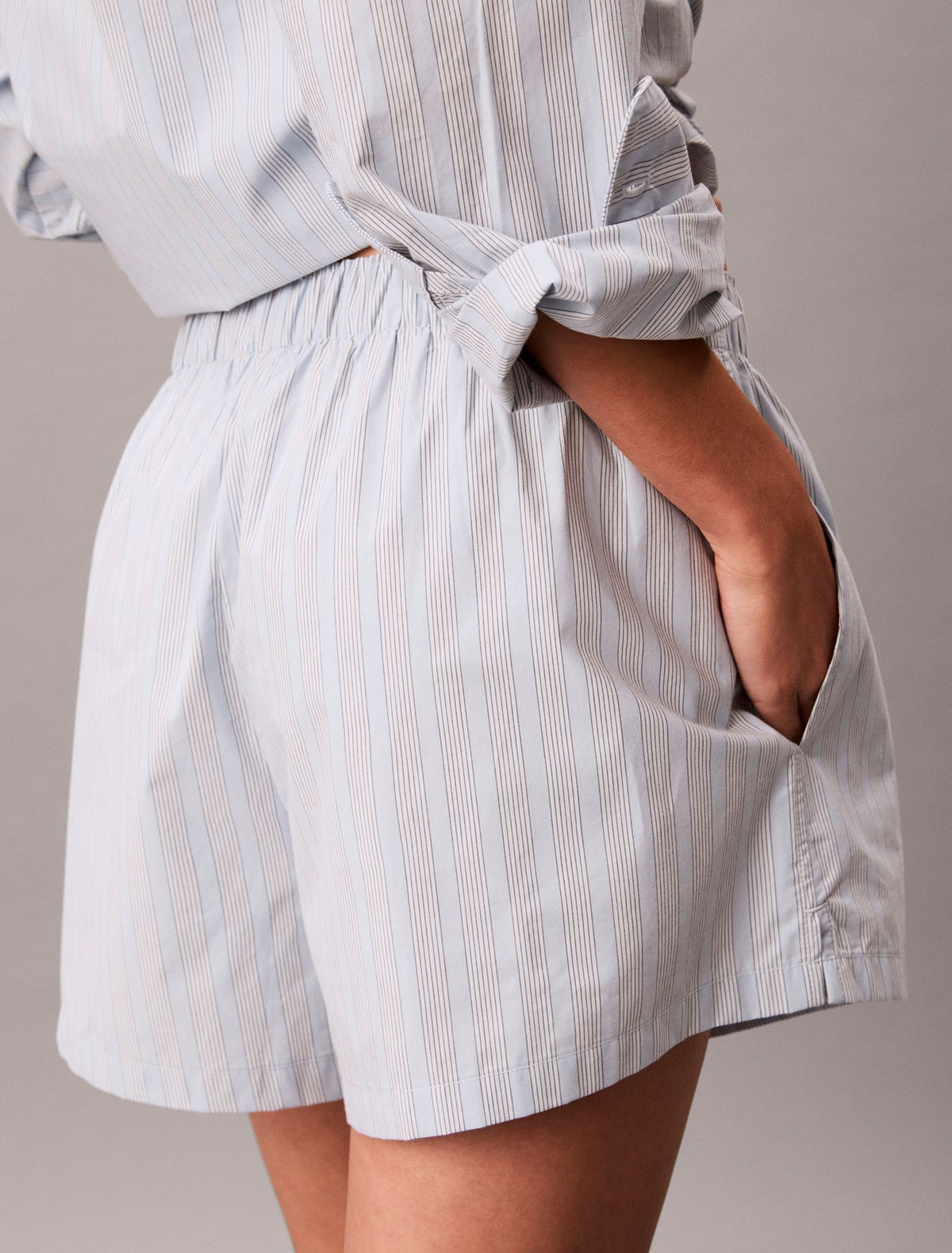 Cotton Poplin Sleep Shorts - Calvin Klein Underwear