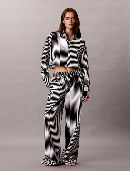 Cotton Poplin Cropped Sleep Shirt - Calvin Klein Underwear