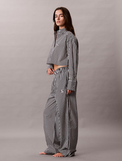 Cotton Poplin Cropped Sleep Shirt - Calvin Klein Underwear