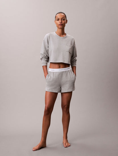 Logo Cotton Jersey Cropped Tee - Calvin Klein Underwear