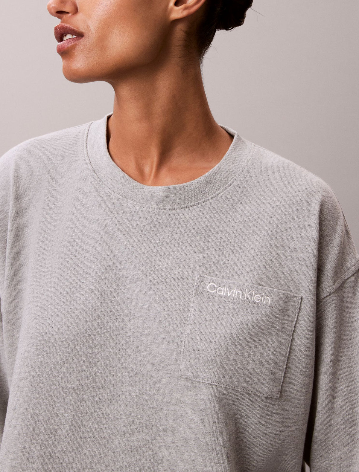 Logo Cotton Jersey Cropped Tee - Calvin Klein Underwear