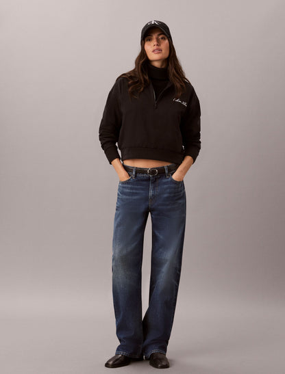 Logo Cotton Jersey Sleep Sweatshirt - Calvin Klein Underwear