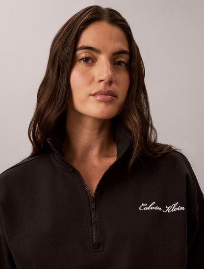 Logo Cotton Jersey Sleep Sweatshirt - Calvin Klein Underwear