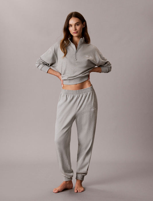 Logo Cotton Jersey Sleep Sweatshirt - Calvin Klein Underwear