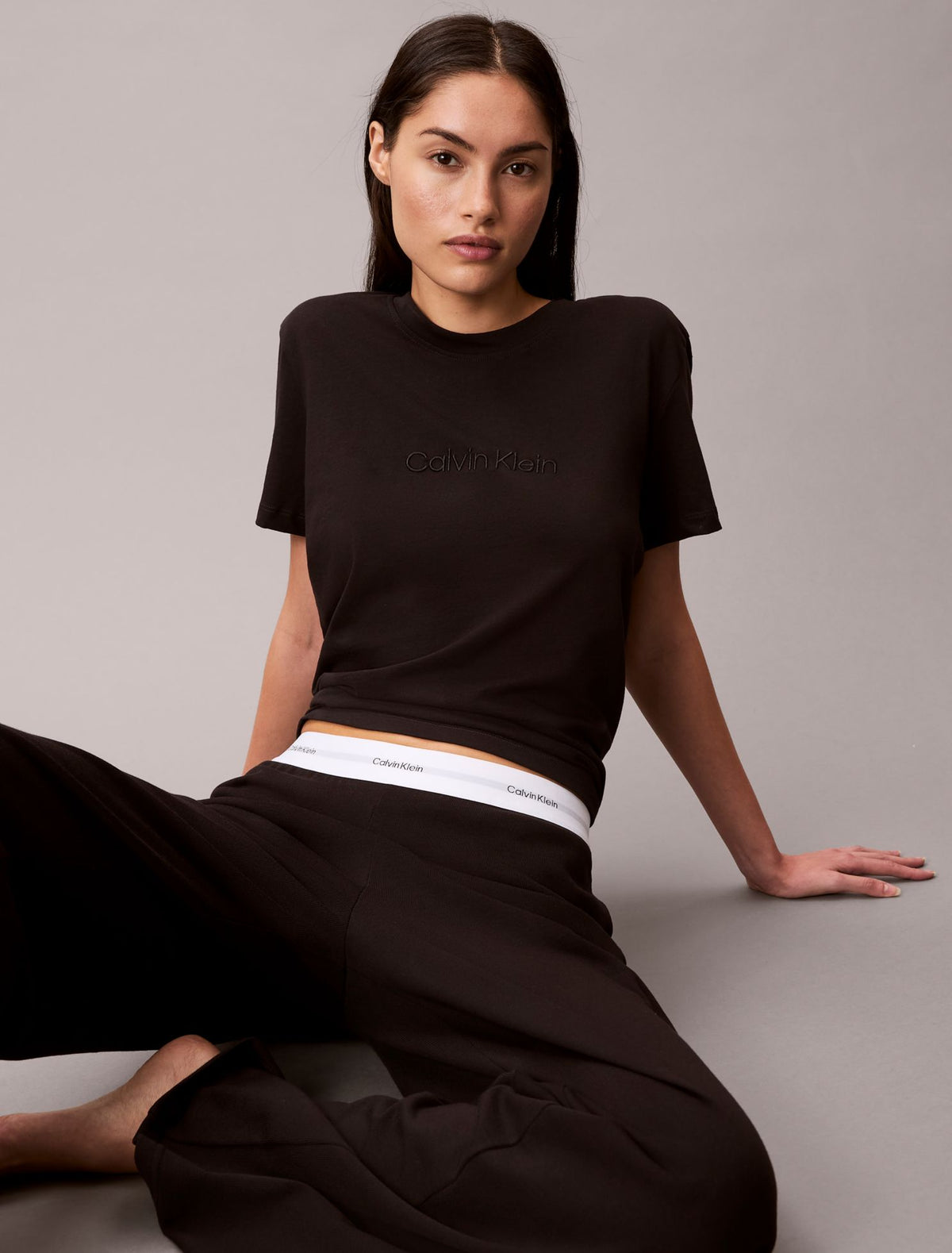 Terry Lounge Crewneck Sleep T-Shirt - Calvin Klein Underwear