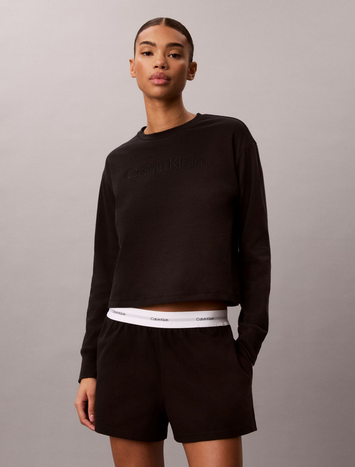 Terry Lounge Relaxed Crewneck Sweatshirt - Calvin Klein Underwear