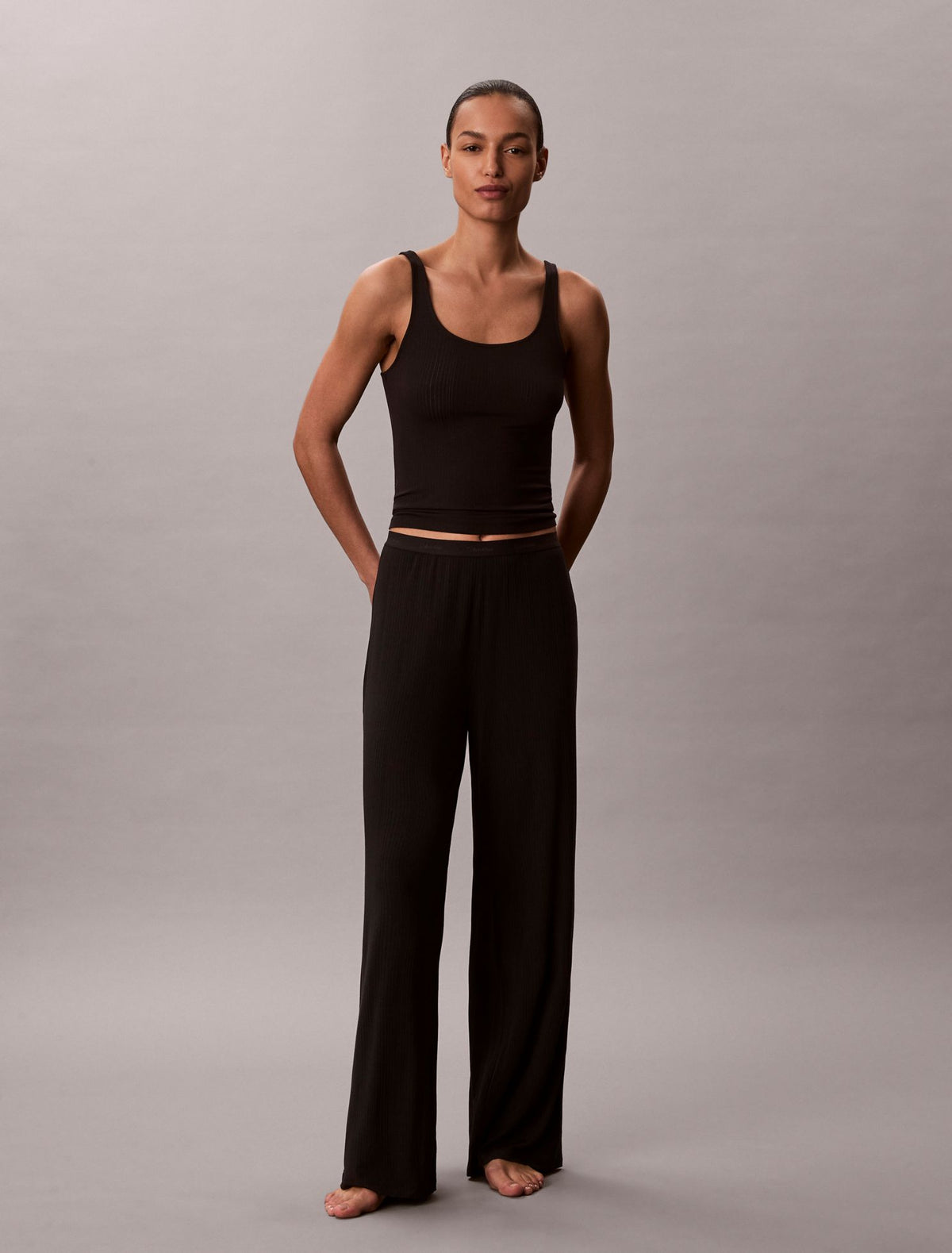 Modal Stretch Drop Needle Wide Leg Pants - Calvin Klein Underwear