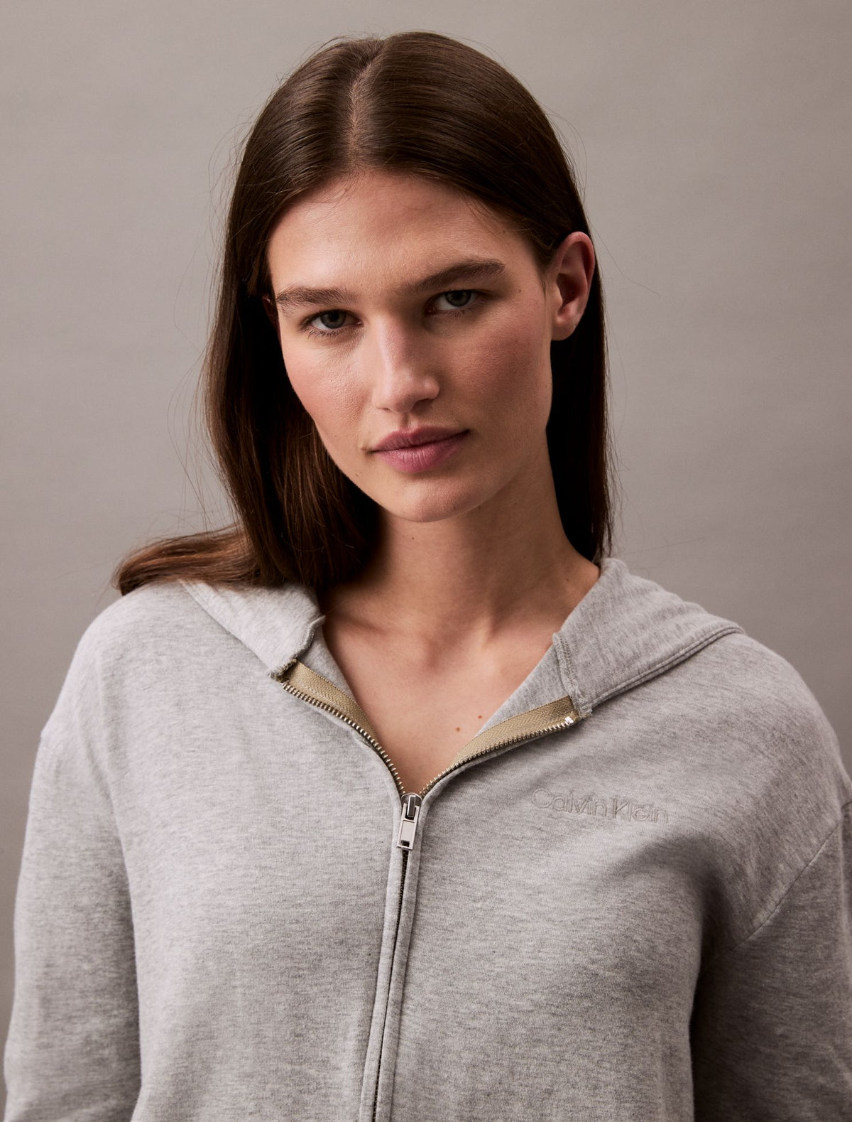 Icon Cotton Terry Zip Sleep Hoodie - Calvin Klein Underwear