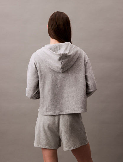 Icon Cotton Terry Zip Sleep Hoodie - Calvin Klein Underwear