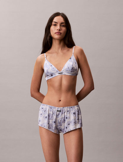Signature Satin Unlined Triangle Bra - Calvin Klein Underwear