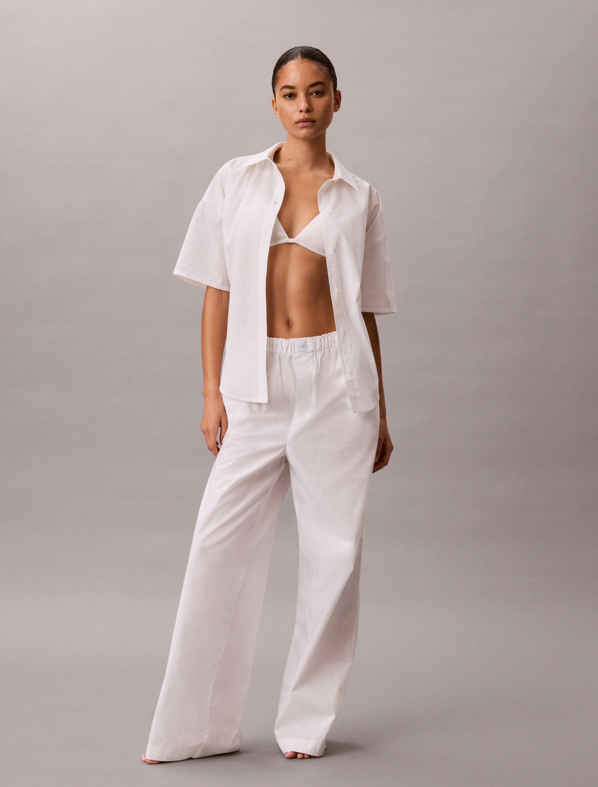 Cotton Poplin Sleep Pants - Calvin Klein Underwear