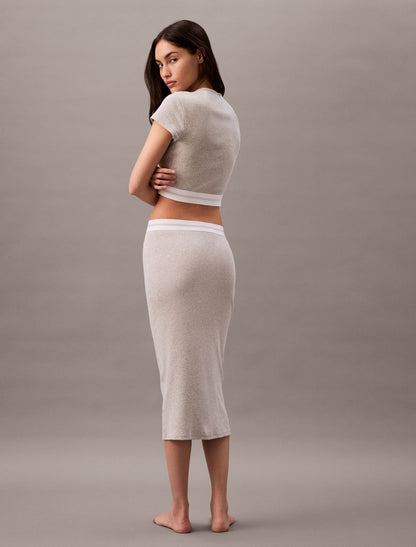 Cotton Stretch Rib Cropped Tee - Calvin Klein Underwear