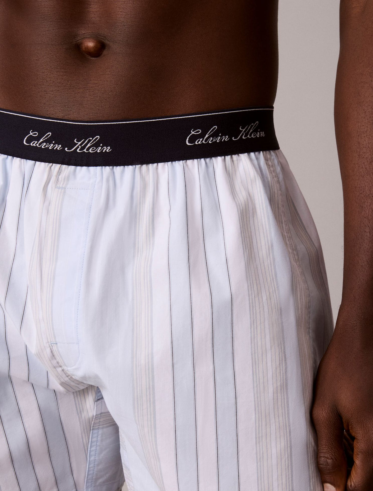 Cotton Poplin Script Boxer - Calvin Klein Underwear