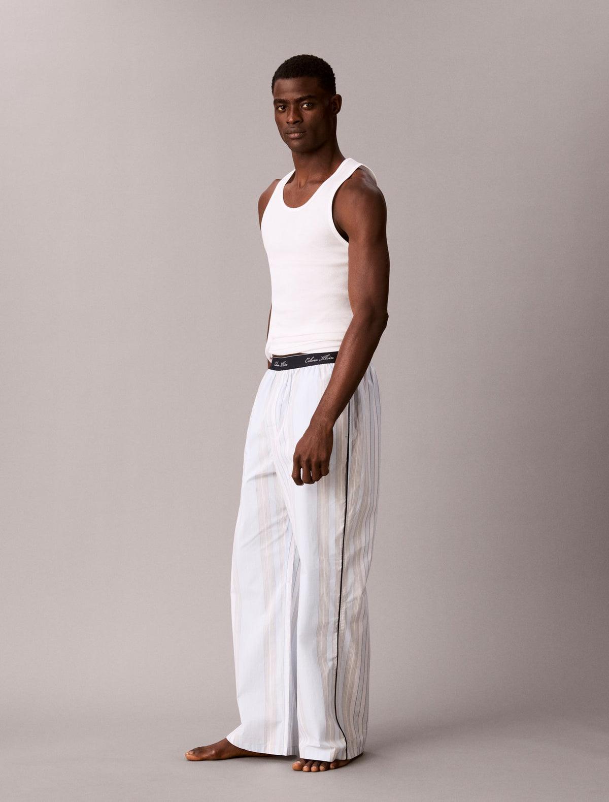 Cotton Poplin Script Sleep Pants - Calvin Klein Underwear