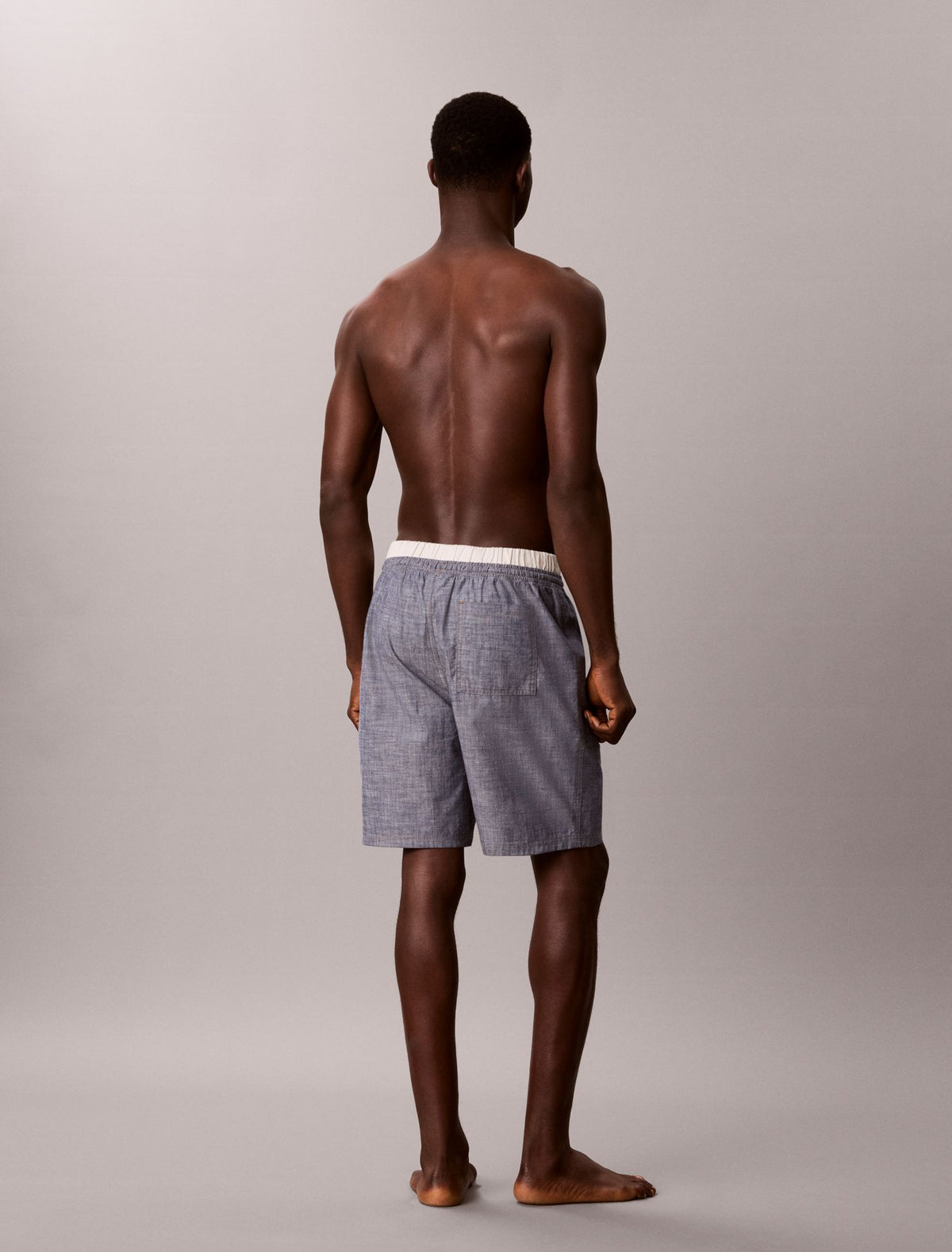 Cotton Chambray Sleep Shorts - Calvin Klein Underwear