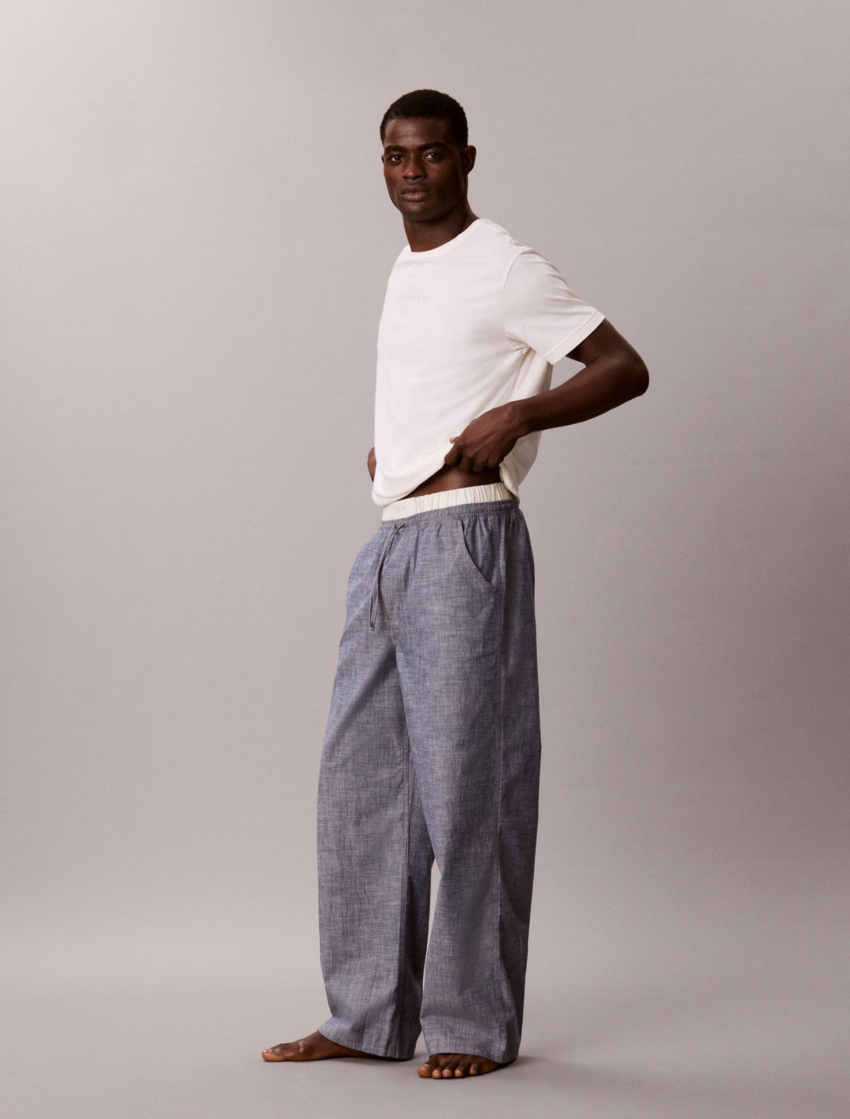 Cotton Chambray Sleep Pants - Calvin Klein Underwear