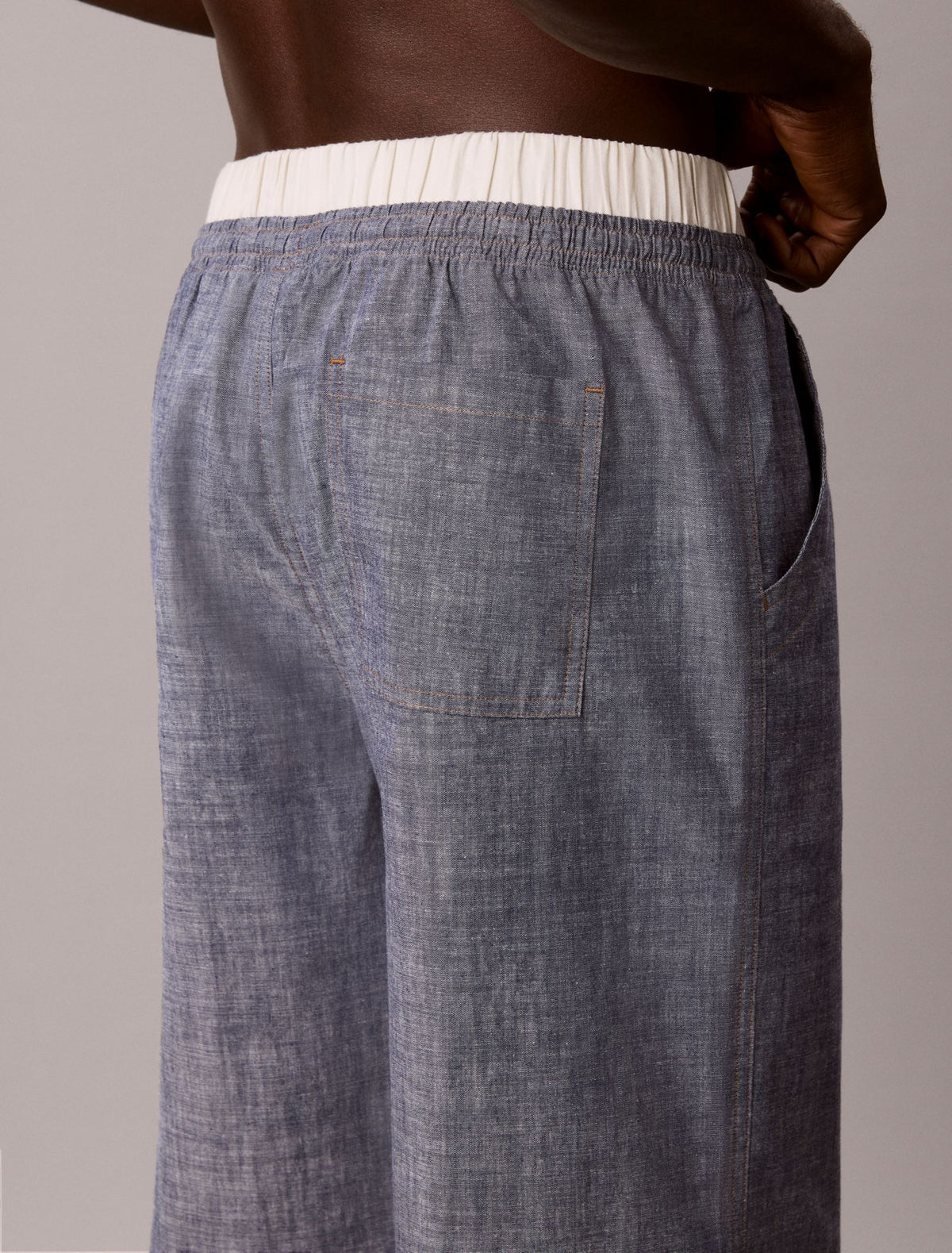 Cotton Chambray Sleep Pants - Calvin Klein Underwear